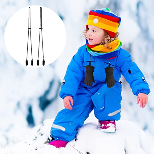 Yolev 2 Pieces Adjustable Hat Strap Clips Black Windproof Clips Cap Retainers With Clips For Outdoor Golfing, Fishing, Boating, Sailing #TOP1