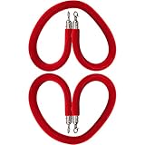 2本のベルベット支柱ロープ、シルバーフック付き、群衆制御ロープ、留め具付き、パーティーイベント用VIPバリアロープ、フェスティバルセレブ用キューラインバリア