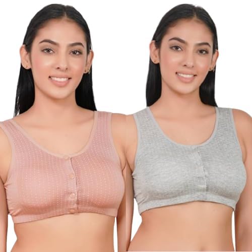 Women's Padded Nursing Bra | Front Open Easy Feeding Design | Wirefree Maternity Bra | Soft Breathable Modal Fabric | Full Support Bra for Pregnancy-image-38