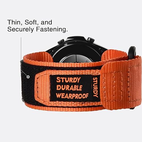 Compatível com pulseiras SUUNTO OCEAN, pulseira esportiva de nylon resistente de 20 mm e 22 mm com d