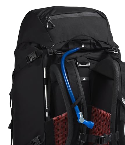 The North Face Terra 65 Backpack - Unisex Hiking Pack, Cinch-Top Opening with Zipper, Pole & Ice Axe Attachments, TNF Black/Asphalt Grey-NPF, Large/X-Large - Image 7