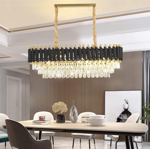 Image of Lyse Decor Chandelier for Living Room Modern Ceiling Light Jhumar for Hall Light for Living Room and Hall Round Jhoomer Show Lights for Home Decoration Ceiling (Black 600 mm)