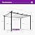 PURPLE LEAF Retractable Pergola 10' x 13' w/Double Canopy for Patio, White