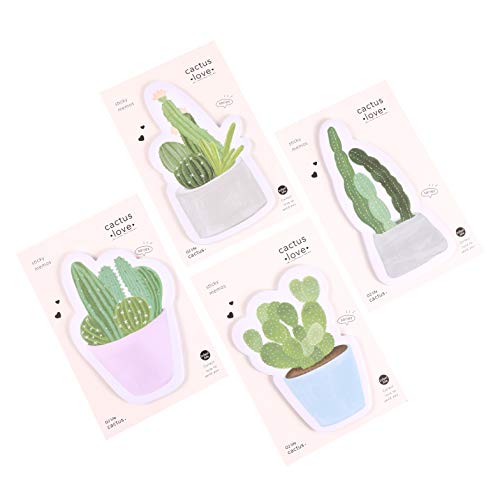 RIANCY Cute Cactus Sticky Notes Self-Stick Notes Memo Sticky Notes Things to Do List Notepad, Schedu - //coolthings.us