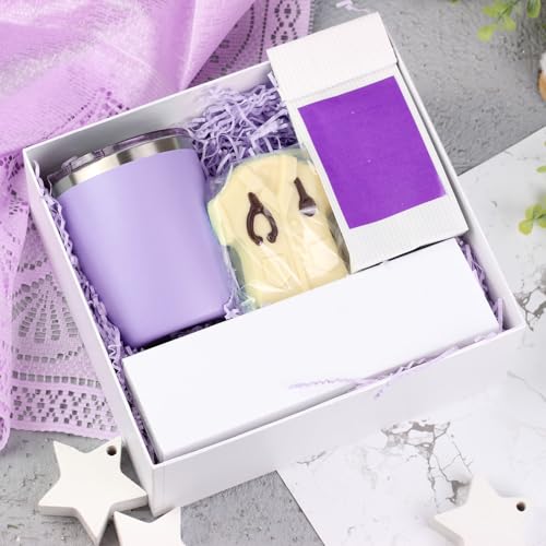 Image of Zankubom 1 /2LB Light Purple Crinkle Cut Paper Shred Filler Great for Gift Wrapping, Light Purple Basket Fillers, Birthday, Gift Wrapping,Halloween Thanksgiving Christmas Party Decor Filling Supplies