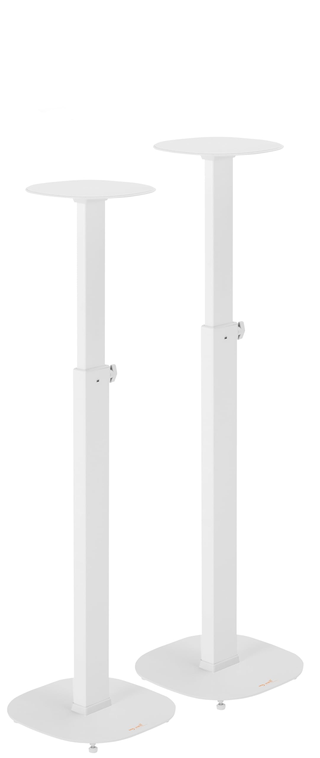 My Wall HS 23 WL - Supporto per altoparlante estensibile, supporto da pavimento, regolabile in altezza bianco 2 pezzi.