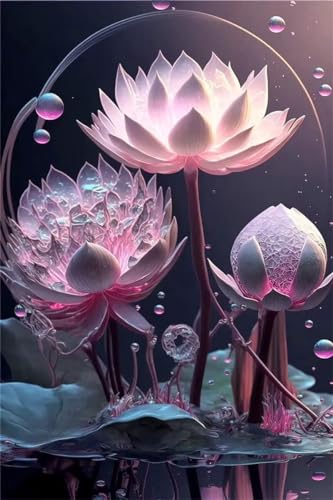 Peinture diamant fleur kit complet 5D pour réussir sa décoration sans peindre