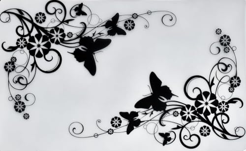 Image of Refrigerator Drawer Mat /Fridge Mat Set of 6 Piece (11.5 X 17.5 Inches) (Butterfly)