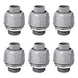 YXX-TECH 3/4 Npt Nonmetallic Liquid-Tight 180-Degree Electrical Conduit Connector Fitting,，UL Liste
