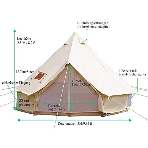 Tipi Zelt TentHome Campingzelt für Familien und Gruppen