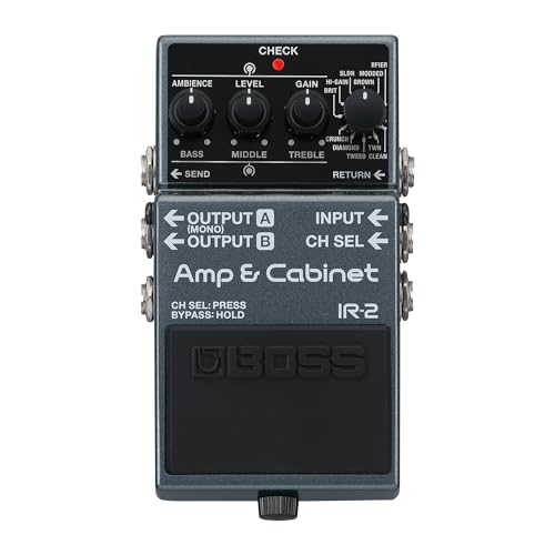 BOSS IR-2 Amp & Cabinet | Emulador de amplis prémium y cargador de IR de pantalla | 11 tipos de ampli diferentes | IR de pantalla de Celestion Digital | Interfaz de usuario sencilla