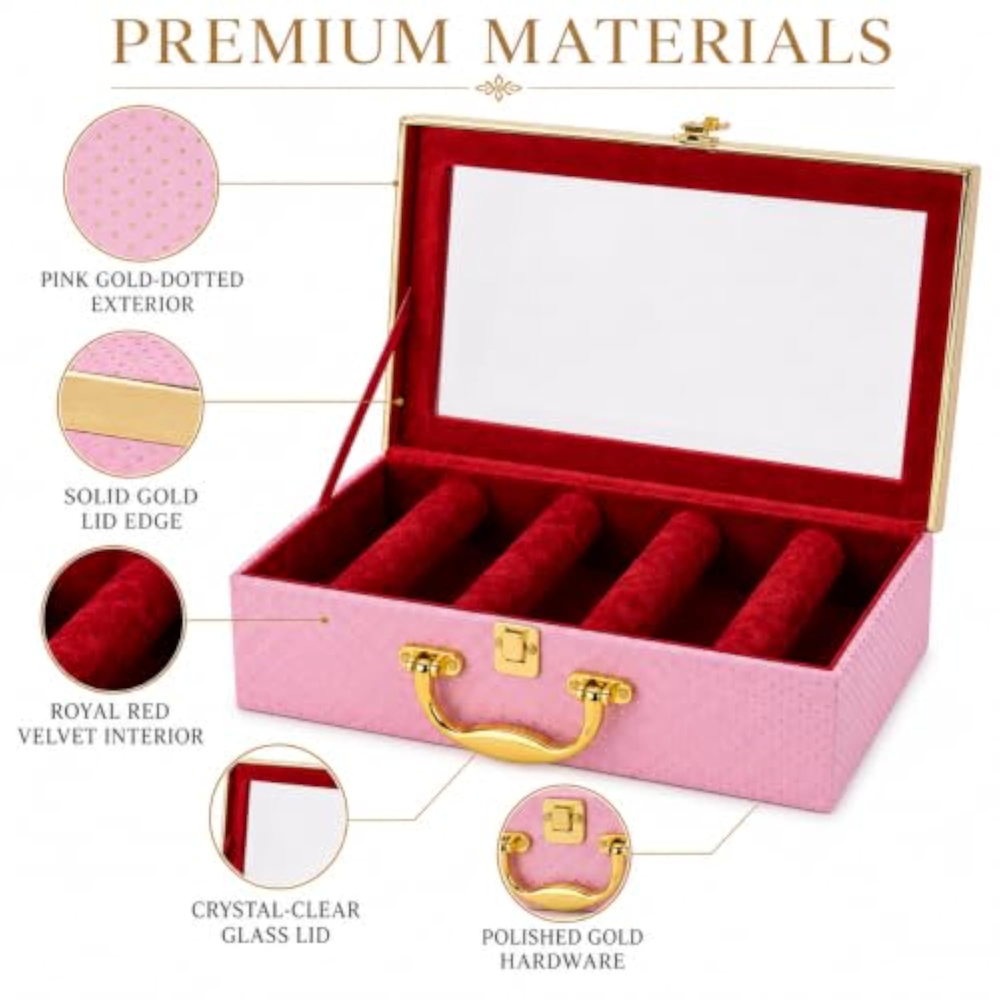 Bangles Storage Case with Four Compartments