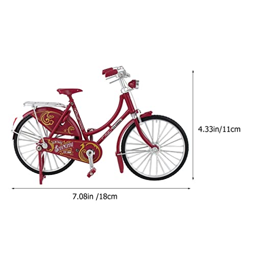 Nolitoy Mini Bike Model Ornament Alloy Retro Bicycle Collections Vintage Miniature Vehicle Home Decoration #TOP1