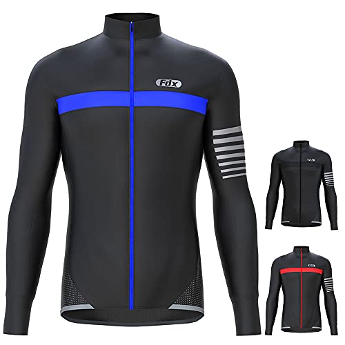FDX Herren Fahrradtrikot, langärmelig, Thermo-Top für Mountainbike,...
