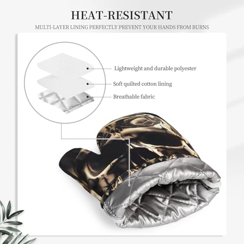 Maniques en silicone avec doigts pour éviter les brûlures de cuisson