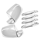 LJ INTERNATIONAL Quality Accessories Chrome Plated Handle&Mirror Covers Compatible with Chevy Equinox/GMC Terrain