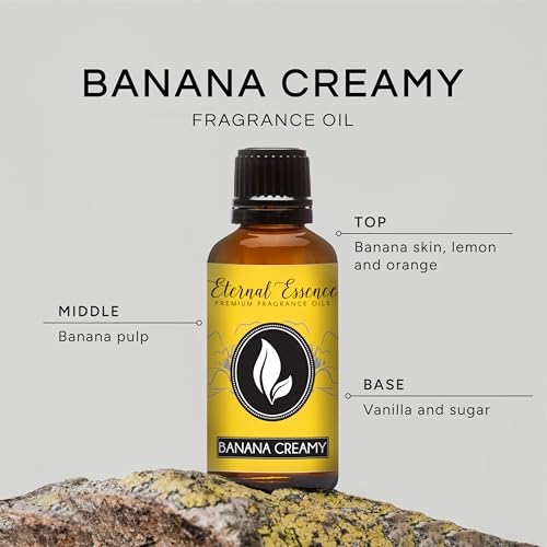 Image of Eternal Essence Oils Banana Creamy 30ml Premium Fragrance Oil - for Candle, Soap Making, Aromatherapy, Diffusers, Home Care, & Humidifiers