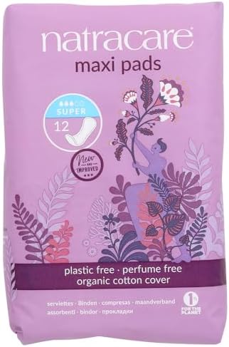 Natracare Maxi Pads Super with Organic Cotton Cover, 12 Count (Pack of 5) image 5