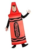 Fun Costumes Red Crayola Crayon Pullover foam backed jersey knit tunic w/hood for Kid's Medium