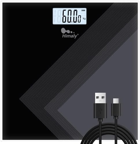 himaly Type C Rechargeable Digital Body Weight Bathroom Scale