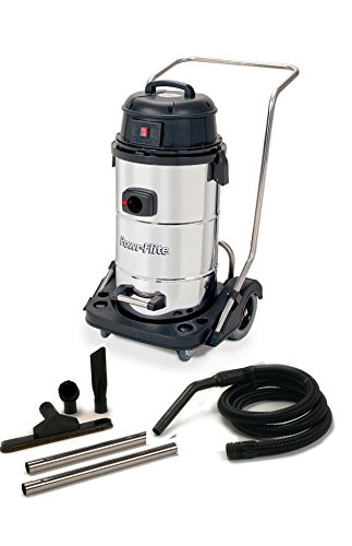Powr-Flite PF53 Wet Dry Vacuum with Stainless Steel Tank and Tool Kit, 15 gal Capacity