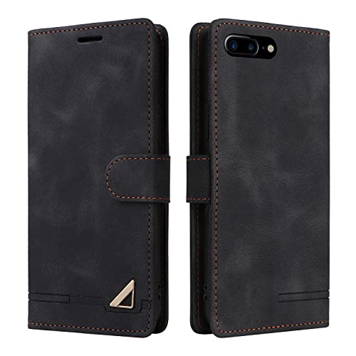  Business Simplicity - Custodia per telefono compatibile con Apple iPhone 6, 7, 8 Plus, SE 2020, 8 Plus, A1864, custodia a portafoglio con clip per telefono (nero, iPhone 6Plus/7Plus)