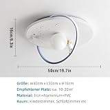 Lampa sufitowa LED, nowoczesny design, księżyc, astronauta, lampa sufitowa, ściemniana, z pilotem zdalnego sterowania, dla chłopców i dziewczynek, do pokoju dziecięcego, dekoracyjna lampa