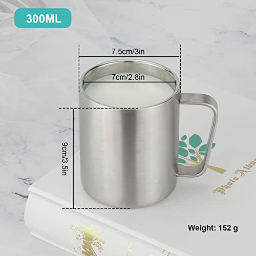 CEIEVER Tazza da Caffè in Acciaio Inossidabile