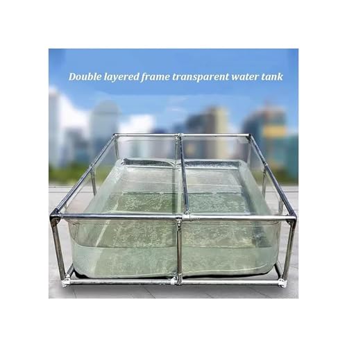 Estanque de PVC de 0,8 mm transparente y resistente para peces 7