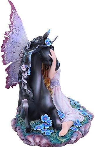 Nemesis Now Spirit Bond Purple Pink Unicorn Fairy Companion Figurine, Polyresin, One Size