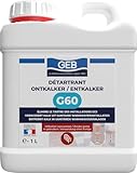 GEB Chauffage   Détartrant G60 élimine le tartre dans les installations d'eau chaude sanitaire. Optimise la consommation d'énergie. S'utilise sans pompe   1 litre
