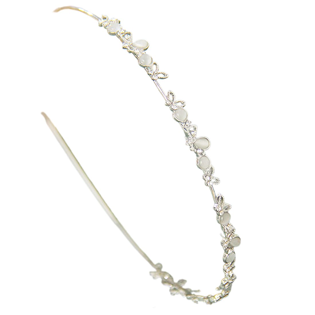 1 Piezas Tocado para Pelo Corto, Diadema Mujer Boda Invitada, Simple Elegante Tiaras De Novia para Fiestas, Adorno Pelo Boda Invitada para Niñas y Novias