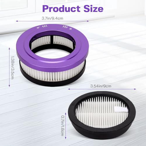 HEPA Filter Zubehör kompatibel mit Anyson Stars 5 45000Pa/550W/70Min Staubsauger,Waschbar Ersatzteilfilter Ersatz-Set, 4 Vorfilter, 2 Nachfilter