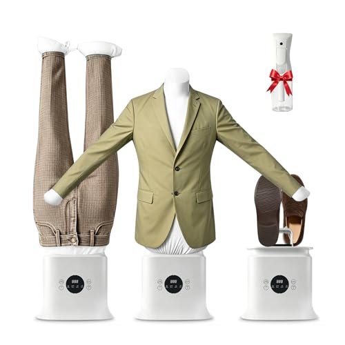 Automatic Ironing Machine, Hands-Free Hot Air Garment Dryer & Wrinkle Remover for Shirts and Pants,...