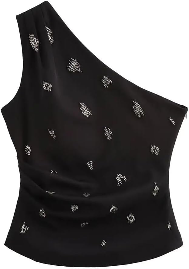 Women's Asymmetric Side Zip Slim Shirt
