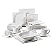 MALACASA, Série Monica, 30pcs Services de Table Complets Porcelaine, 6 Tasses, 6 Soucoupe, 6 Assiettes à Dessert, 6 Assiettes à Soupe, 6 Assiettes Plates pour 6 Personnes