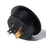 Aofan Woltomierz samochodowy DC12V-24V z cyfrowym wyświetlaczem LED, okrągły mini woltomierz wodoodporny, do samochodów ciężarowych motocykli samochodowych (czerwony)