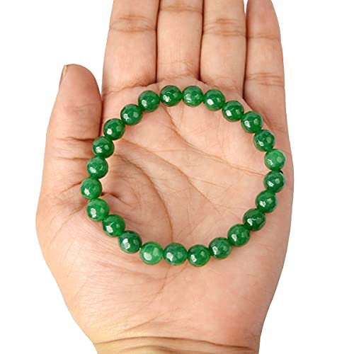 Image of Reiki Crystal Products Certified Natural Crystal Stone 8 mm Diamond Cut /Faceted Beads Bracelet for Men & Women | Reiki Charged Gemstone Bracelet | Multiple Crystal Variants Available