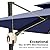 EAST OAK and Flame&Shade Patio Umbrella, 10ft Square Outdoor Umbrella, Large Offset Cantilever Umbrella with 360° Rotation, Heavy Duty Windproof and UV Resistant Double Top Umbrella for Pool and Deck, Night Blue