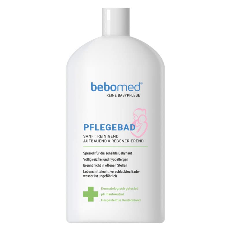 bebomed® Baño de cuidado de 525 ml | Cuidado suave de la piel del bebé – incluso en caso de alergias existentes | Especialmente hipoalergénico y completamente libre de irritación