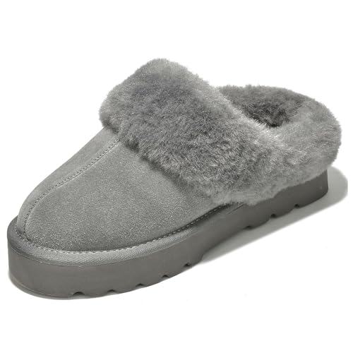 Project Cloud Genuine Leather Slippers for Women – Cozy Fuzzy