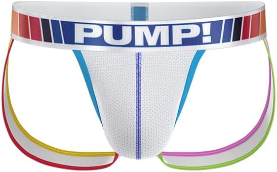 Pump! Spectrum Jock Men's Jockstrap Underwear|Athletic Support Jockstraps with Backless Design|Enhanced Lift