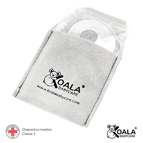 Koala Babycare® Nippelbecher aus 999 reinem Silber, nickelfrei zur Vorbeugung und Behandlung von Brustfissuren während des Stillens Medizinprodukt Klasse 1 Koala Silver Cup MAXI