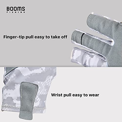 Booms Fishing Fg2 Fishing Gloves, Upf50+ Sun Protection Gloves, Outdoor Gloves, Men Women Fingerless Gloves For Fishing, Kayaking, Hiking, Driving, Motorcycle, Biking, Hunting, Camping, Gray, Size Xl #TOP1