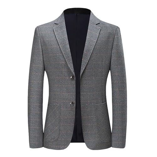Veste de costume pour homme ajustée classique chic noire à deux boutons