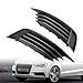 Astra Depot Compatible for 2013-2017 Audi A3 S3 Left Right Black Front Bumper Grille w/o Fog Light Hole AU1038141 AU1039141