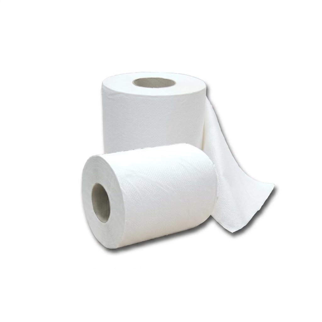Pack 6 Bobinas Papel Secamanos Mecha Pasta Virgen 2 Capas 464 Servicios 116 m Gofrado Mandril 76 mm Papel Industrial para Baños Cocinas Hostelería Oficinas y Centros Sanitarios