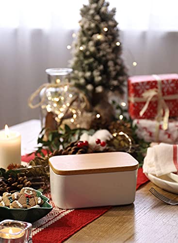 Sweese Large Butter Dish And Small Butter Dish, White #TOP6
