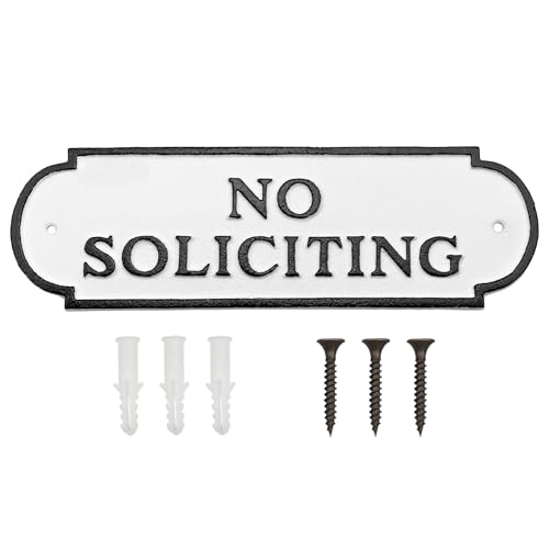 Farmhouse No Soliciting Sign