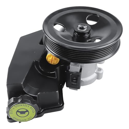 20-38771 Power Steering Pump with Pulley, For Jeep Cherokee XJ 1996-2001 L6 4.0L Petrol Sport Utility, For Wrangler TJ 1997-2003 L6 4.0L Petrol Sport Utility, Replace# 52087871, 55-7141, 55-7140